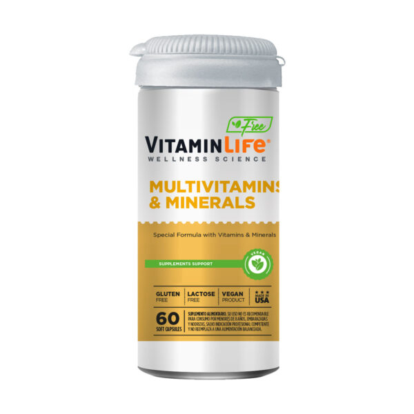 MULTIVITAMINS & MINERALS X 60  VITAMINLIFE FREE